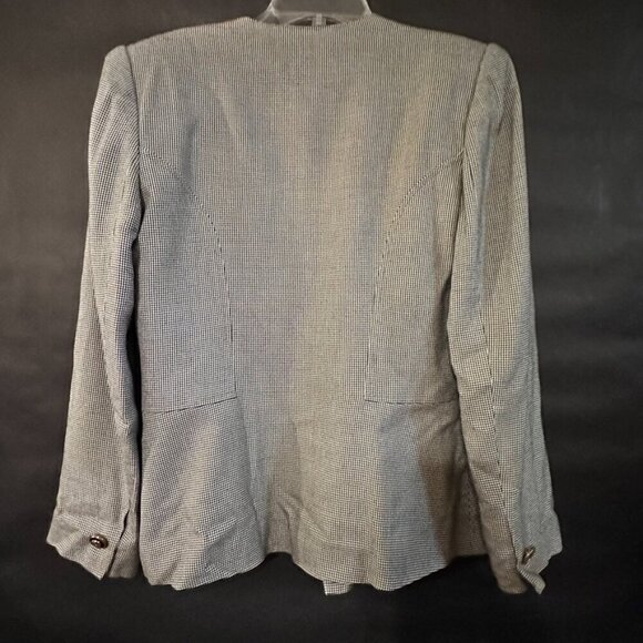 Kasper Jacket Blazer size 10 Jacket Gray Couture Office Work Lawyer Business - Picture 7 of 8